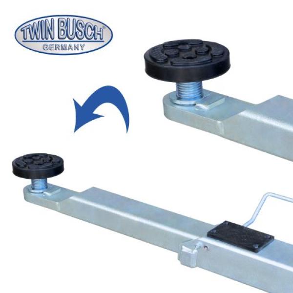 Twin Busch 2 Säulen Hebebühne TW242M 4.2t – BASIC LINE – halbautomatische Entriegelung vollverzinkt